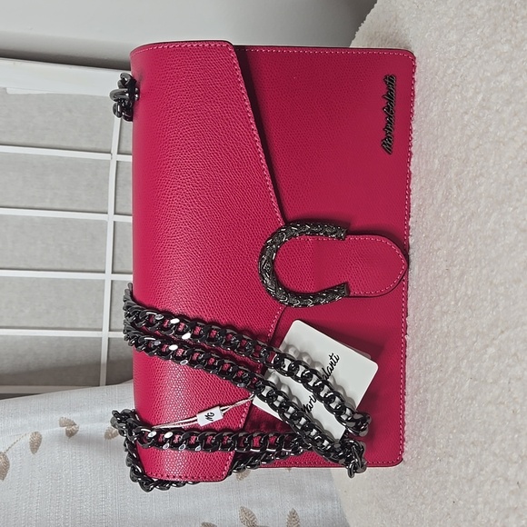 NWT Marina Galanti made it in Italy leather shoulder bag - Picture 1 of 11